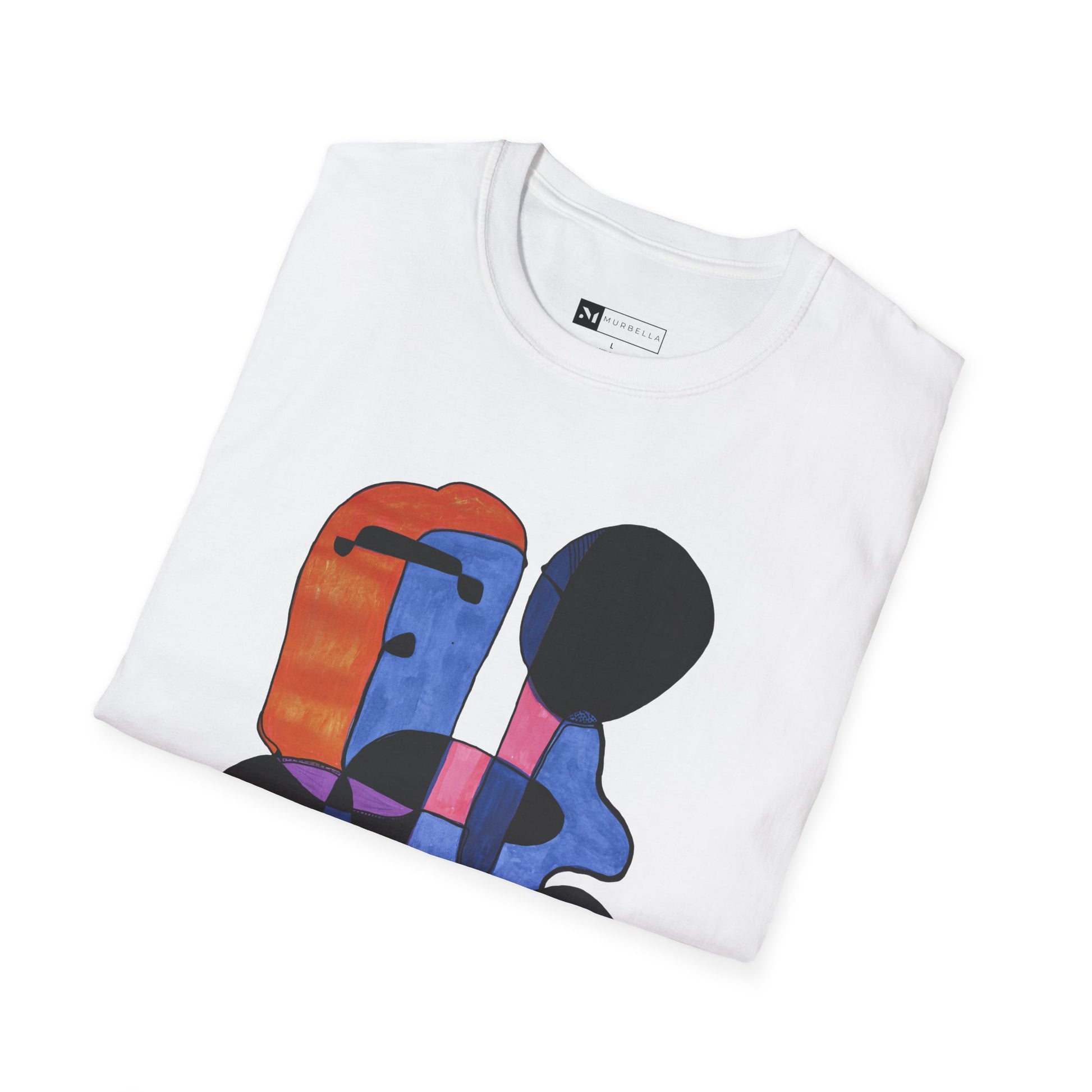 "A Mask, A Rabbit & A Balloon" – Abstract Expressionist Graphic Tee